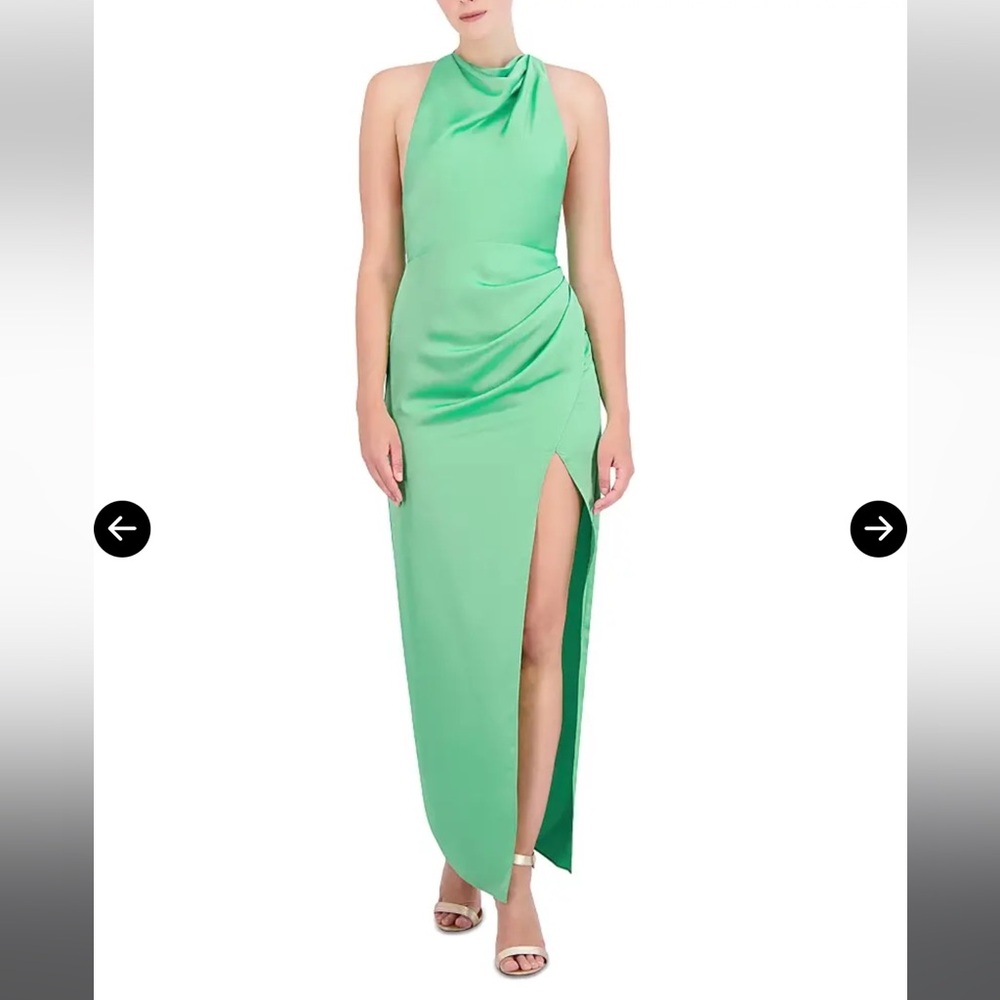 BCBGMaxazria Vibrant Green Maxi Dress
